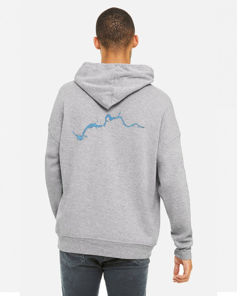 Unisex Cascade Thornapple River Association Hoodie-Traditional Left Chest Logo w/River Map Back