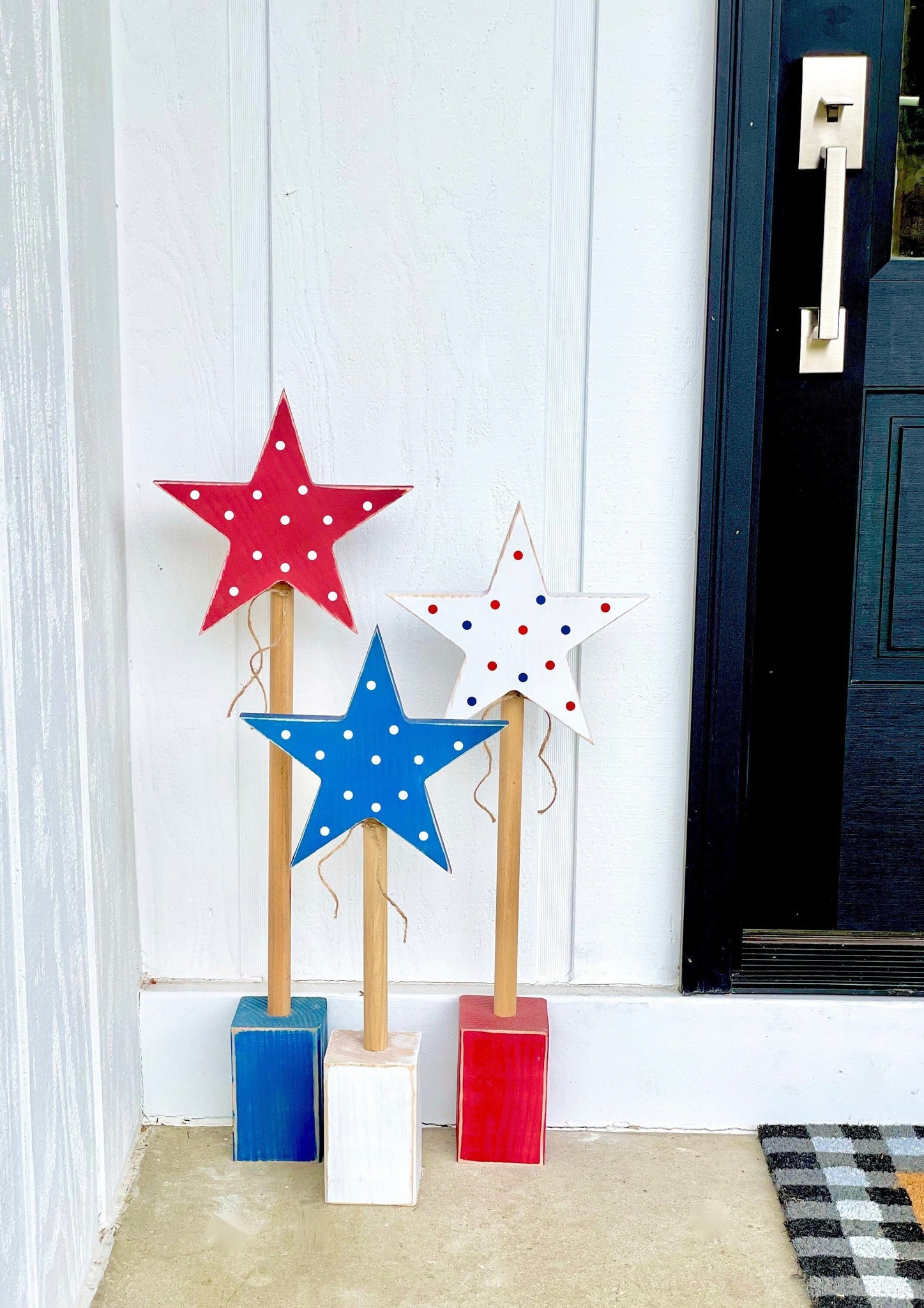 4th of July Wooden Star Set – The Wooden Owl